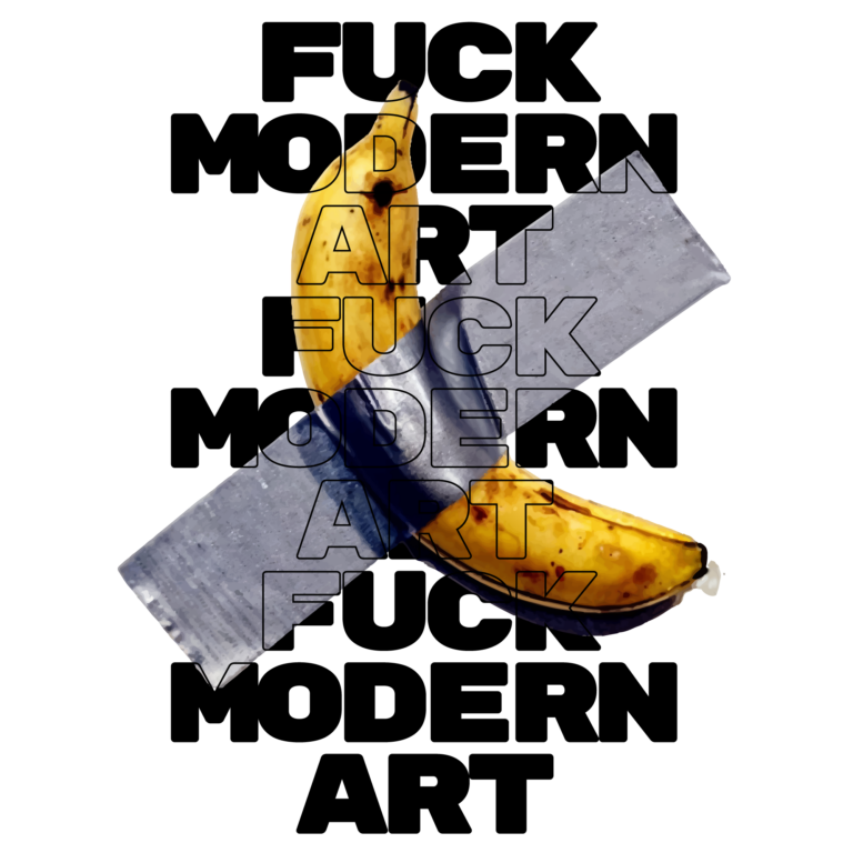 Duck tape banana modern art design