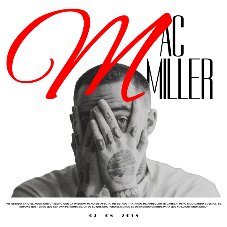 Mac Miller silhouette cover design